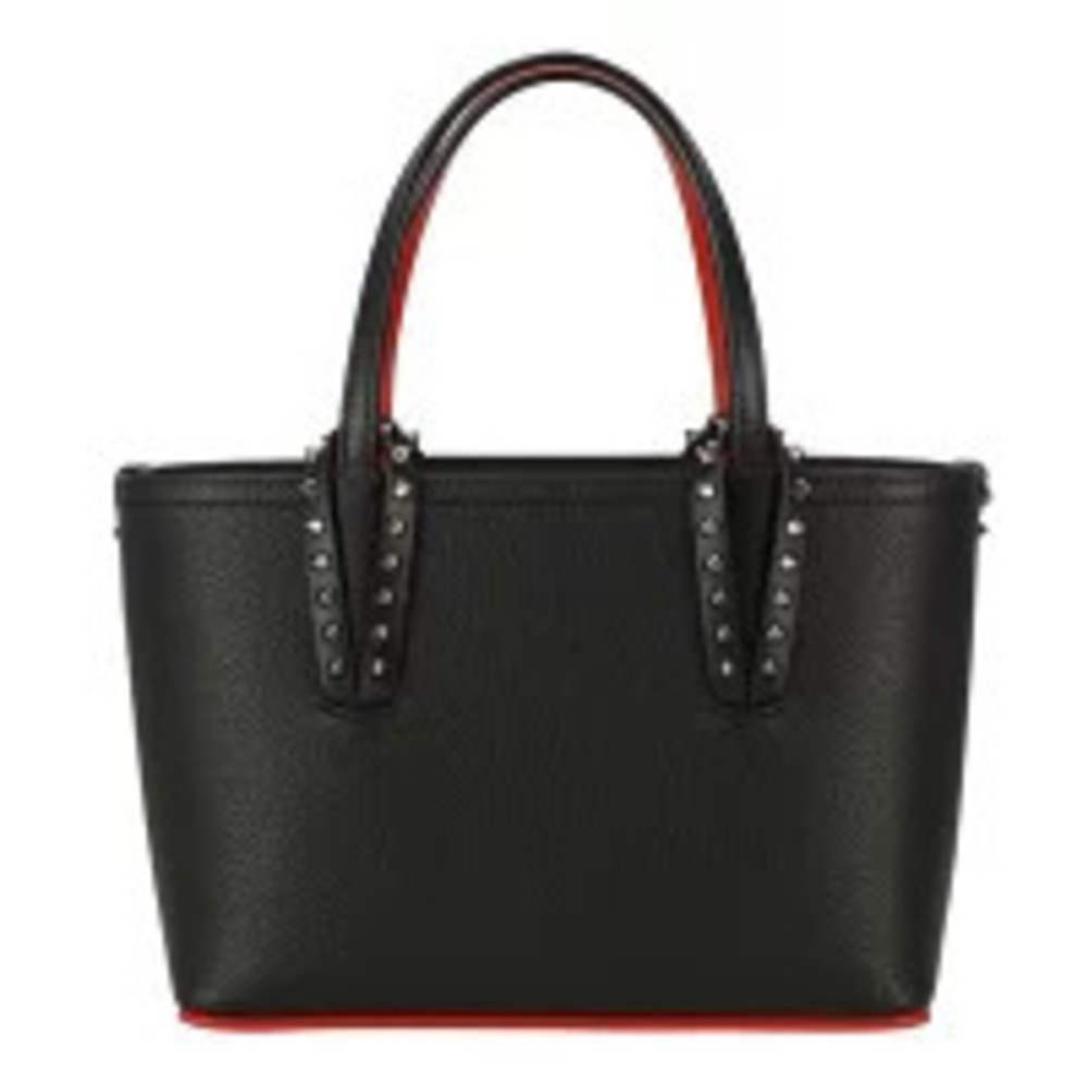 Christian Louboutin Cabata Tote Bag Black Red